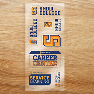 Envelope Size 4&rdquo; x 9&rdquo; Clear Removeable Kiss-Cut Sticker Sheet &ndash; 6 Mil